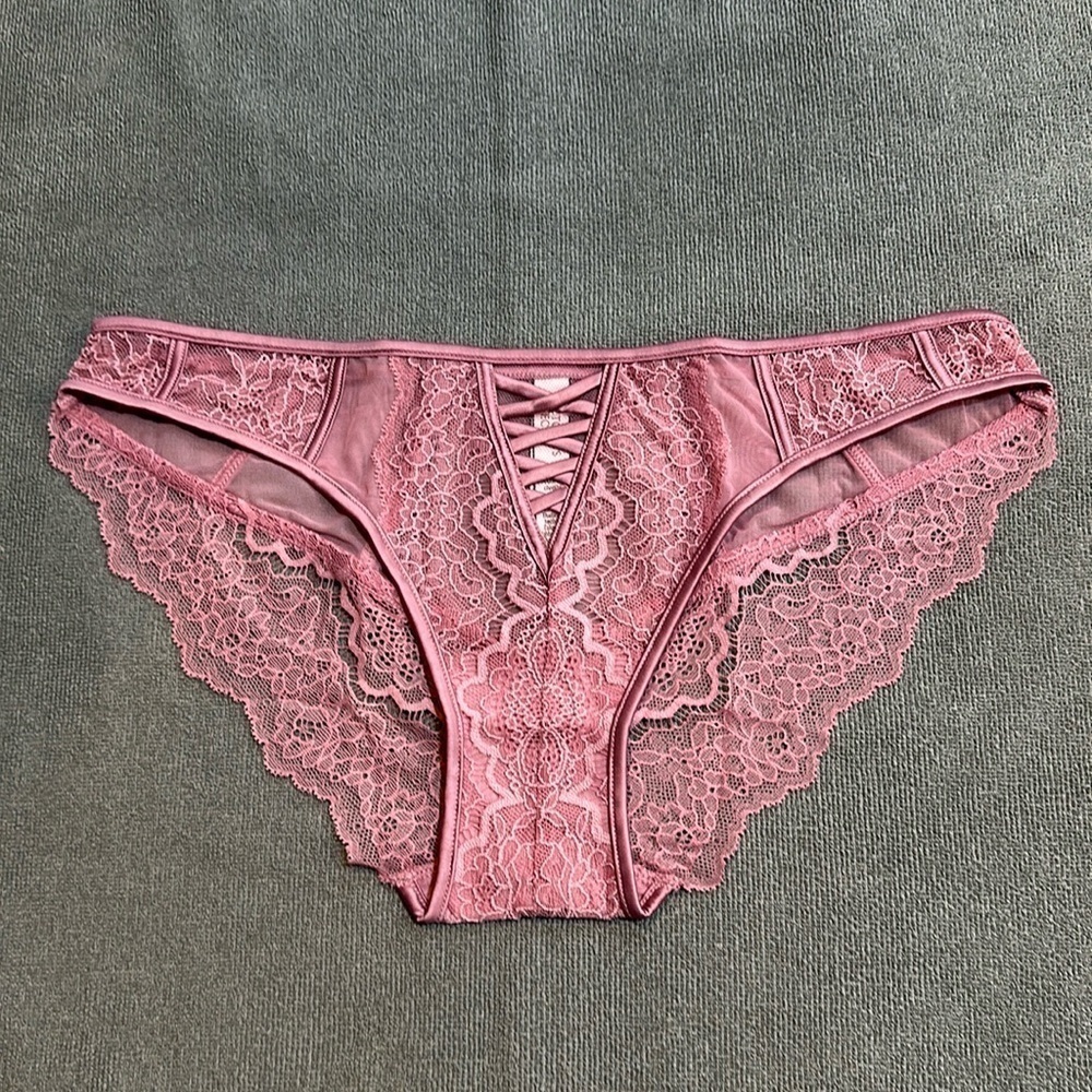 Victoria’s Secret Lace and Satin Trim Cheekini Panty